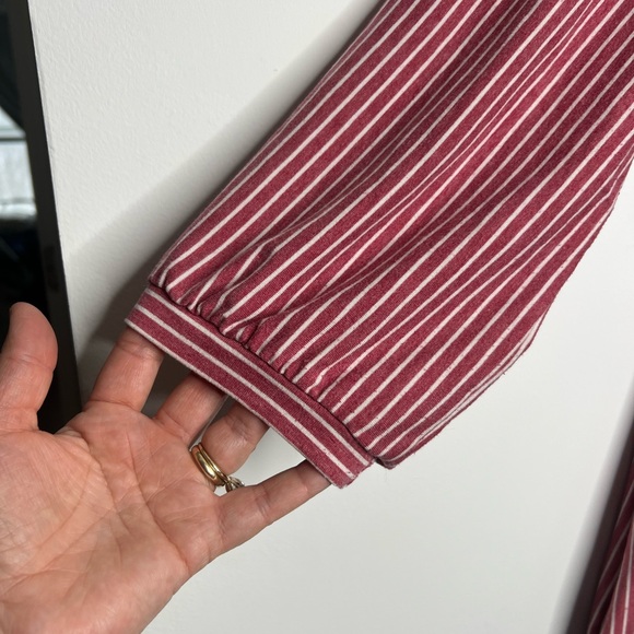 MEROKEETY Striped High Waist T Shirt Midi Dress with Pockets Size Large/X-Large - Picture 5 of 9